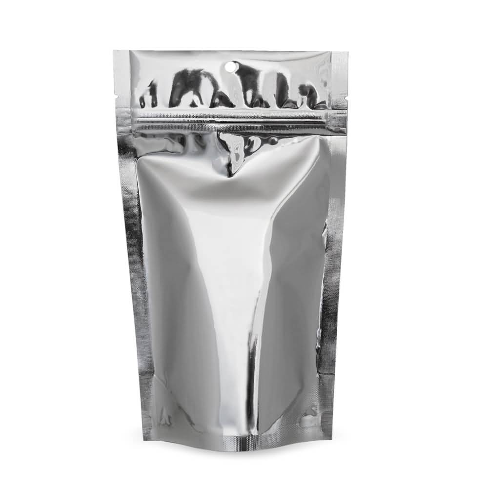 standing pouch silver