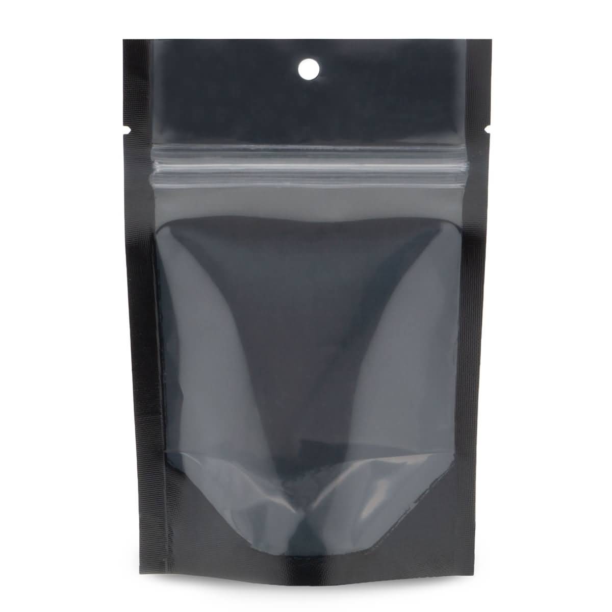 NYSM Clear/Black 4×6×2.5 – 100 Pack Stand Up Pouches